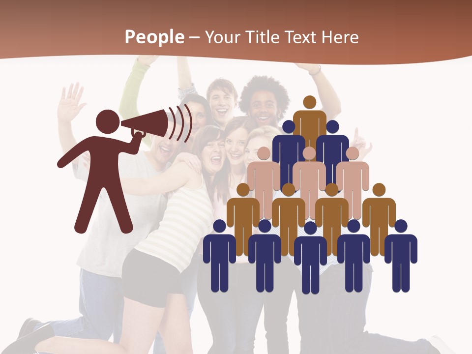 Isolated Media Heaven PowerPoint Template