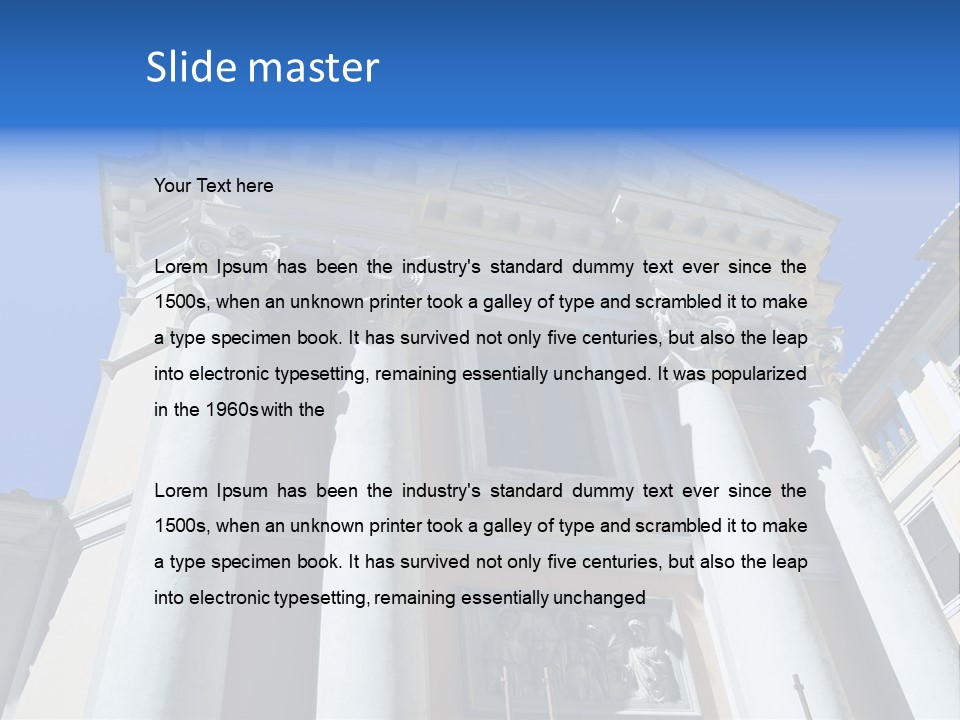 Cult Structure Roof PowerPoint Template