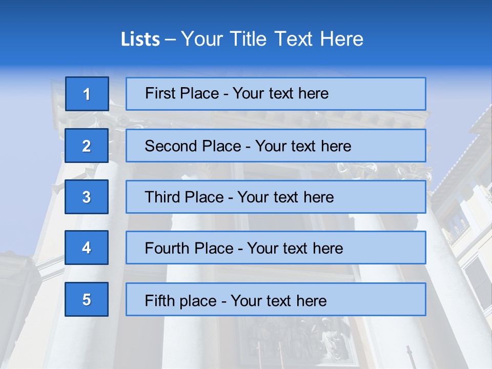 Cult Structure Roof PowerPoint Template