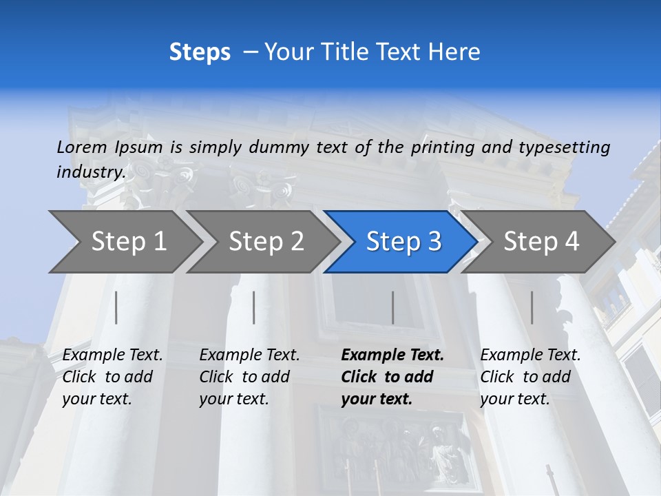 Cult Structure Roof PowerPoint Template