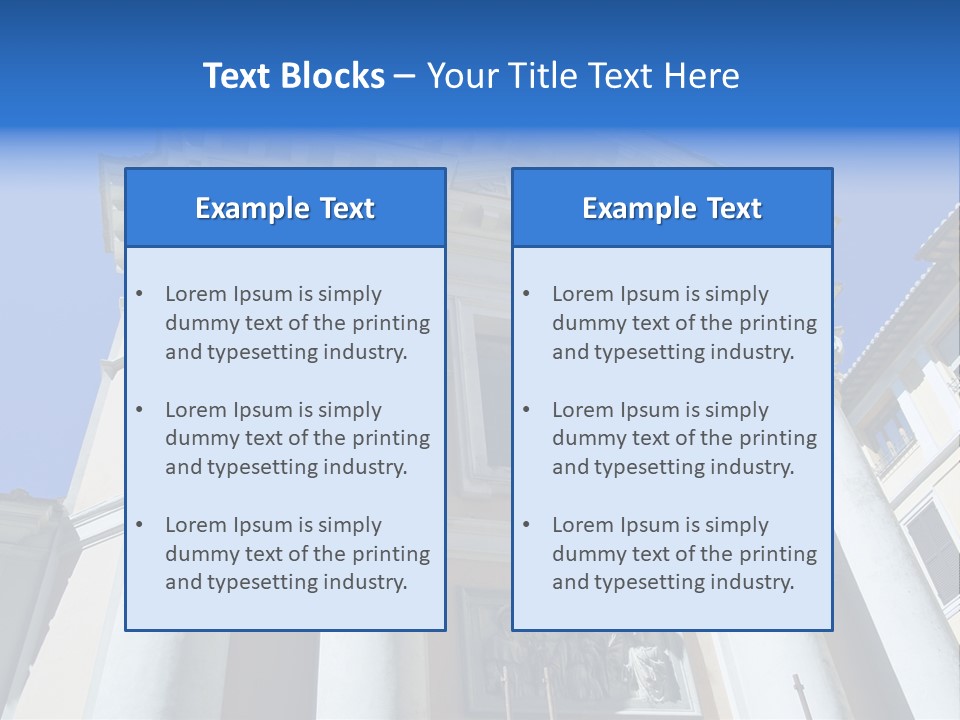Cult Structure Roof PowerPoint Template