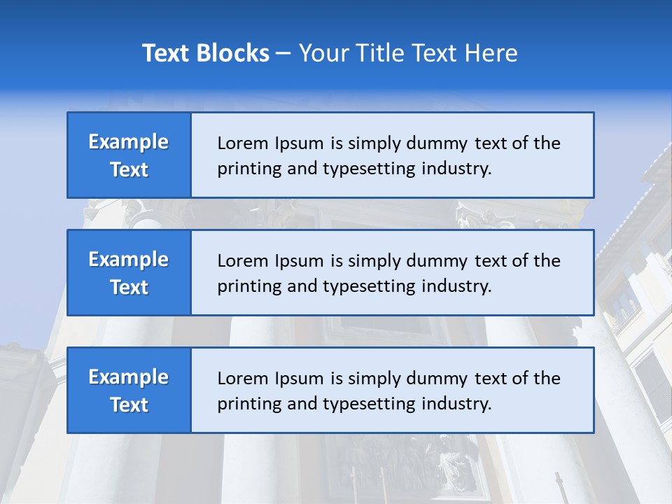 Cult Structure Roof PowerPoint Template