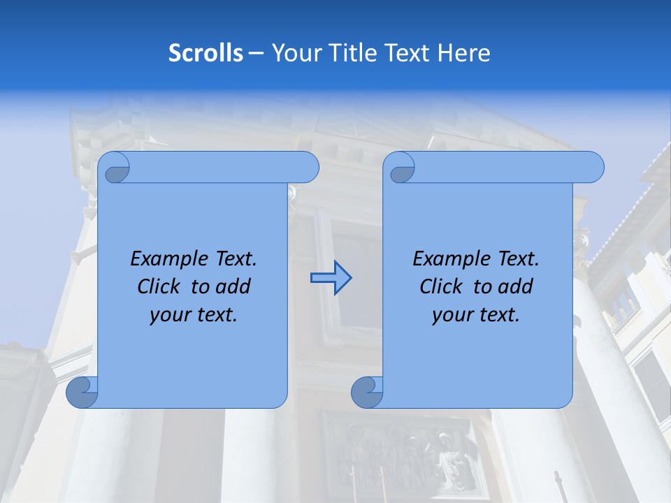 Cult Structure Roof PowerPoint Template