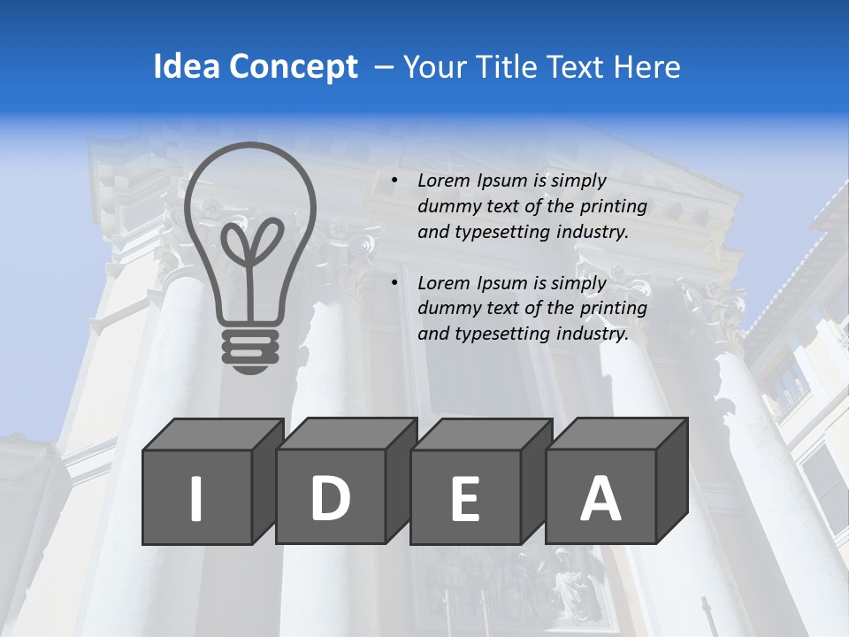 Cult Structure Roof PowerPoint Template