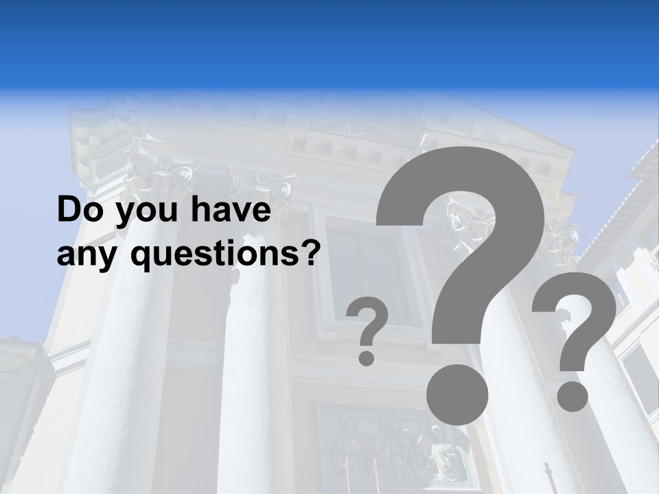 Cult Structure Roof PowerPoint Template