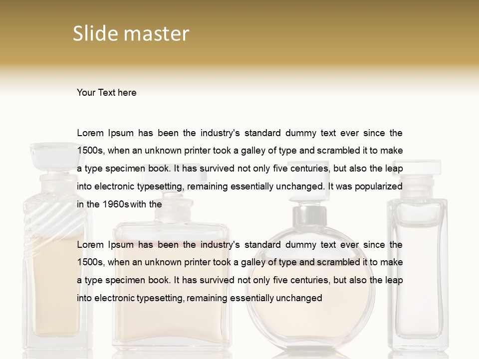 Scented Femininity Studio Shot PowerPoint Template