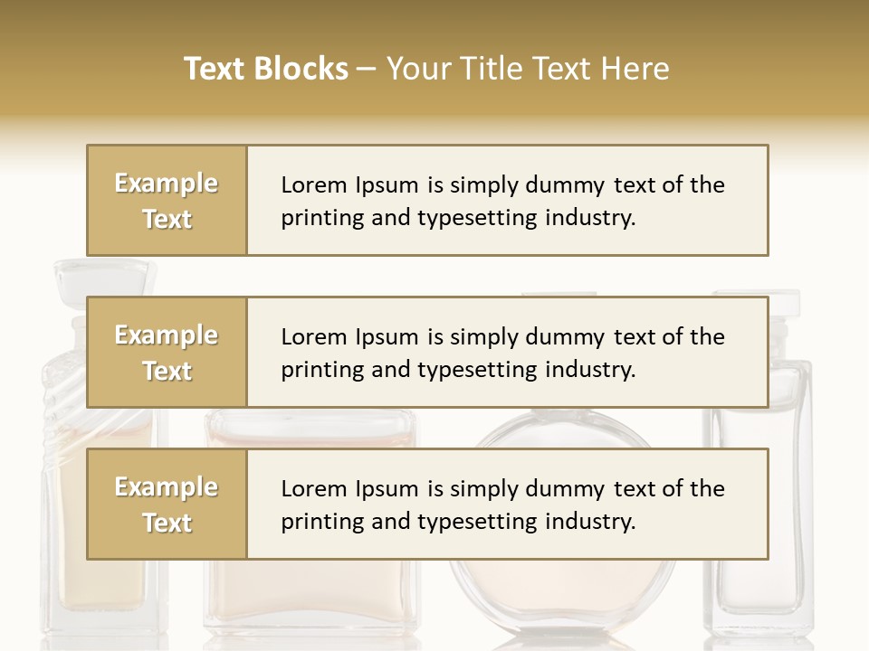 Scented Femininity Studio Shot PowerPoint Template