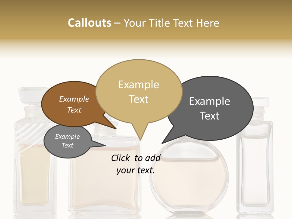 Scented Femininity Studio Shot PowerPoint Template