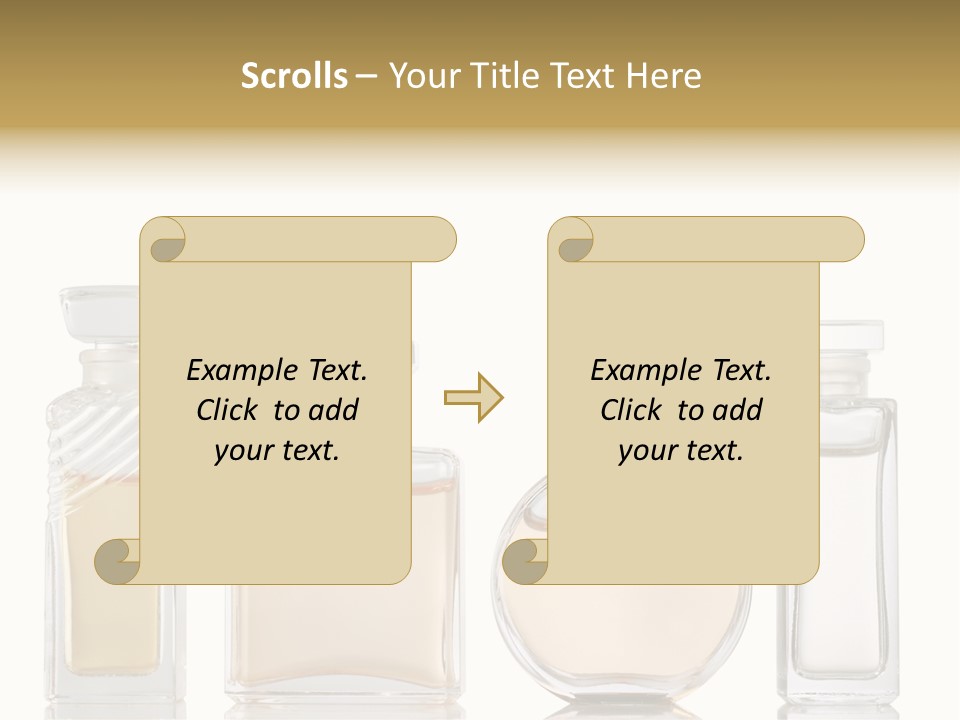 Scented Femininity Studio Shot PowerPoint Template