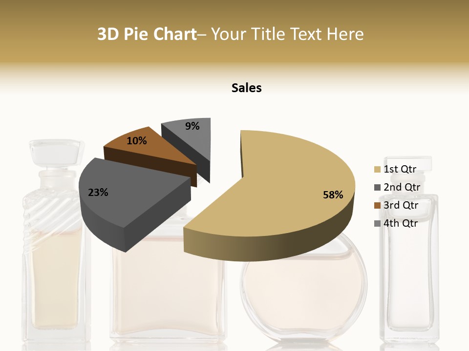 Scented Femininity Studio Shot PowerPoint Template