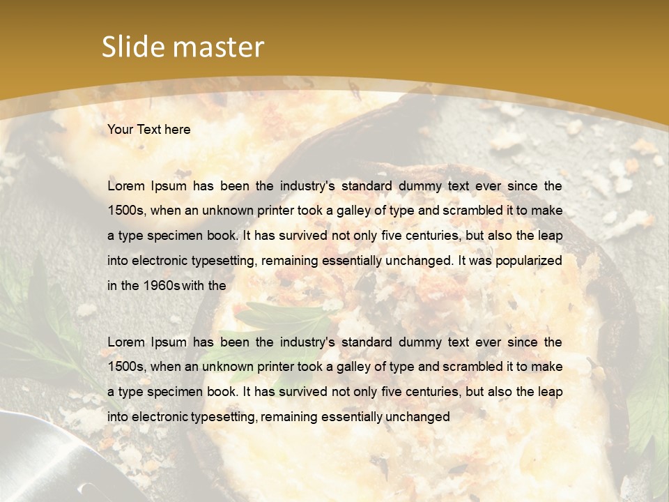 Parsley Portobello Muenster PowerPoint Template