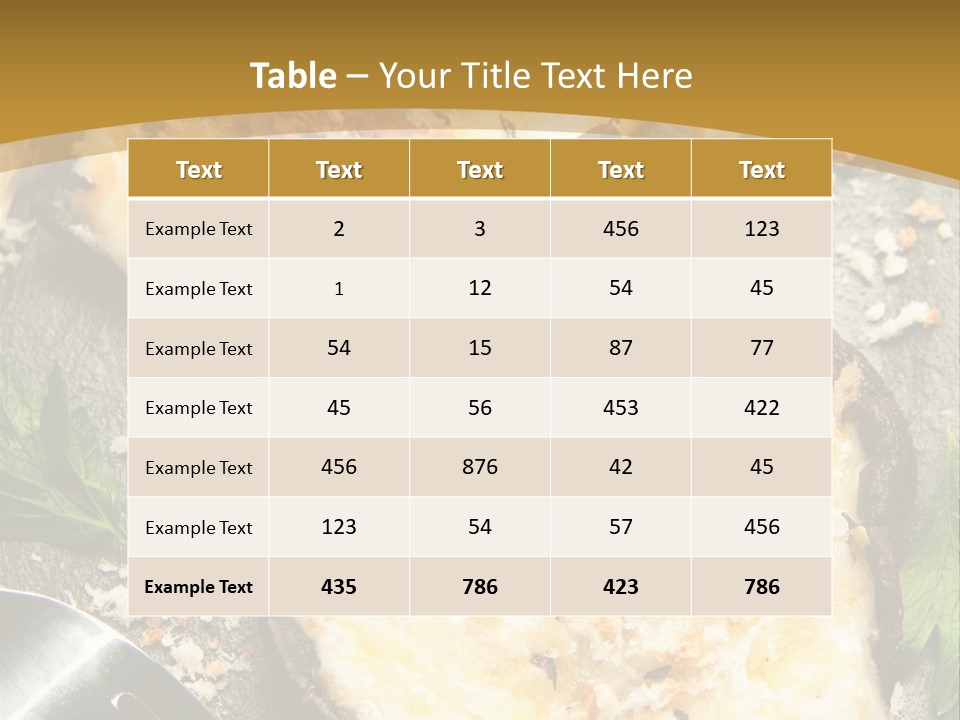 Parsley Portobello Muenster PowerPoint Template