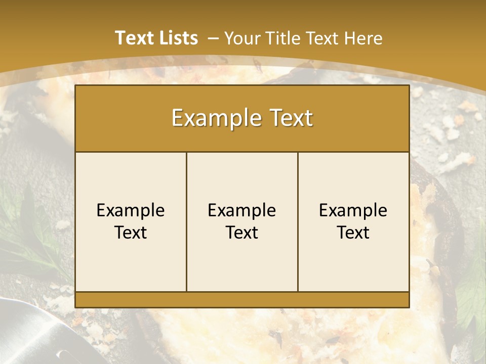Parsley Portobello Muenster PowerPoint Template