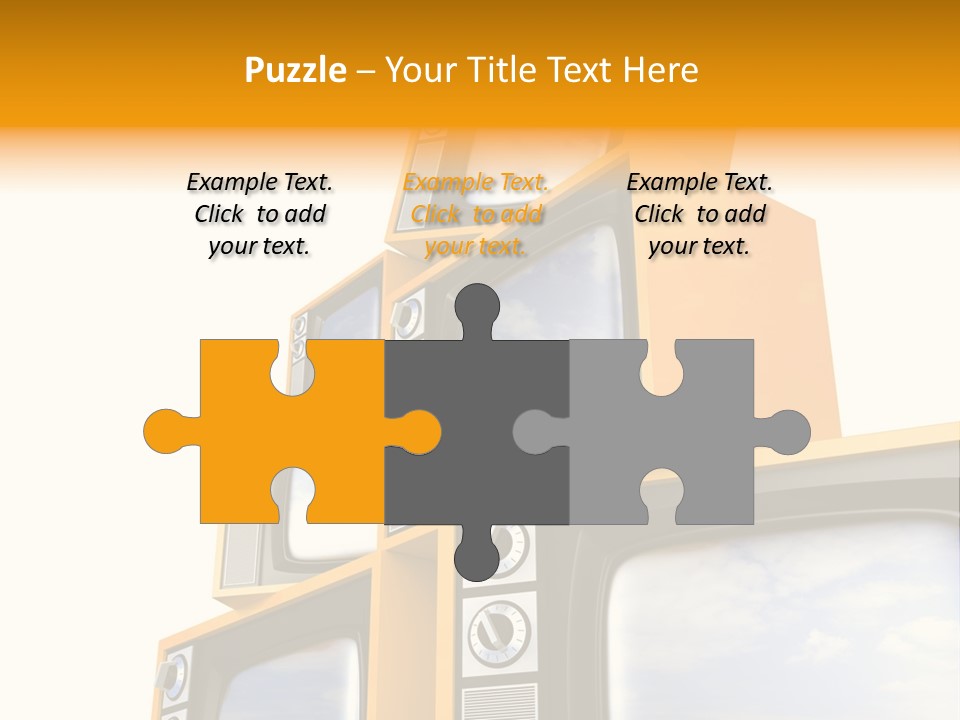 Isolated Media Heaven PowerPoint Template