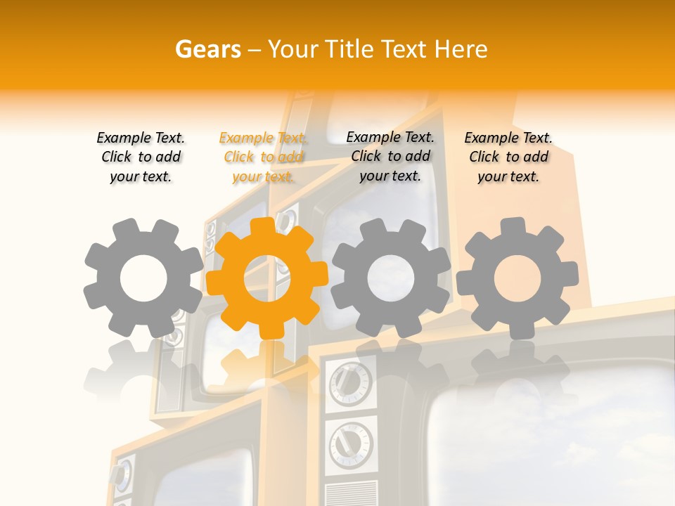 Isolated Media Heaven PowerPoint Template