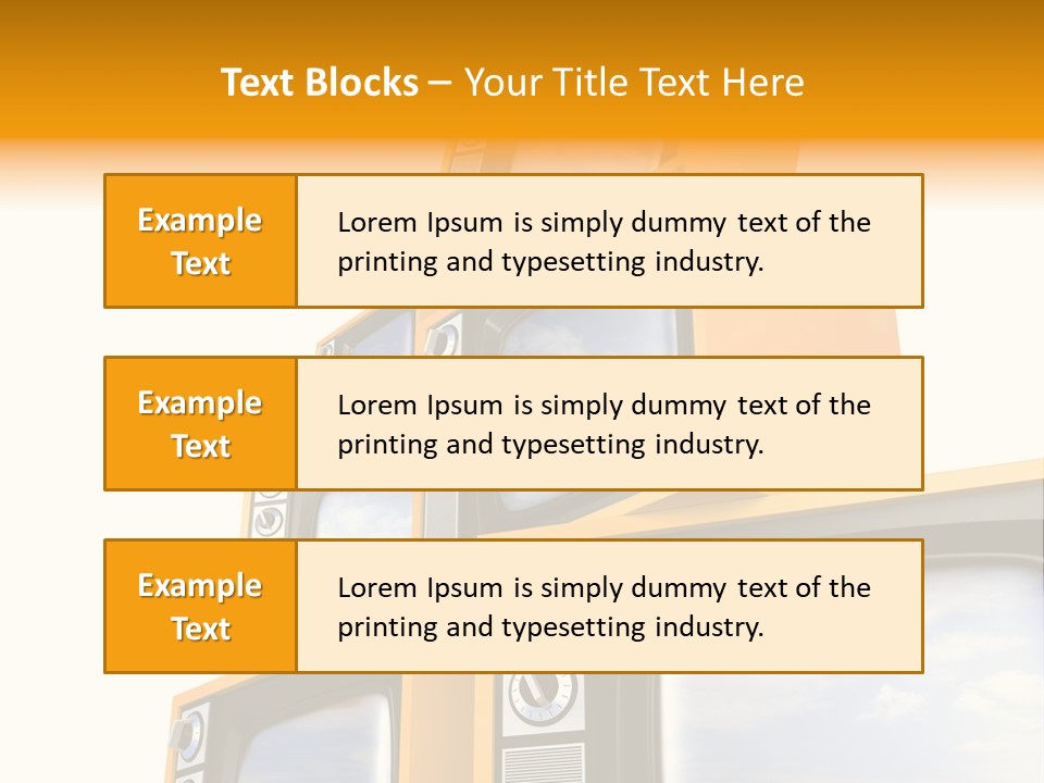 Isolated Media Heaven PowerPoint Template