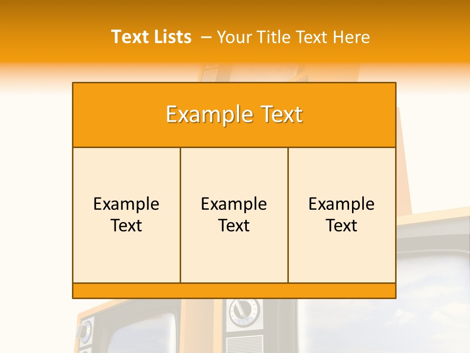 Isolated Media Heaven PowerPoint Template