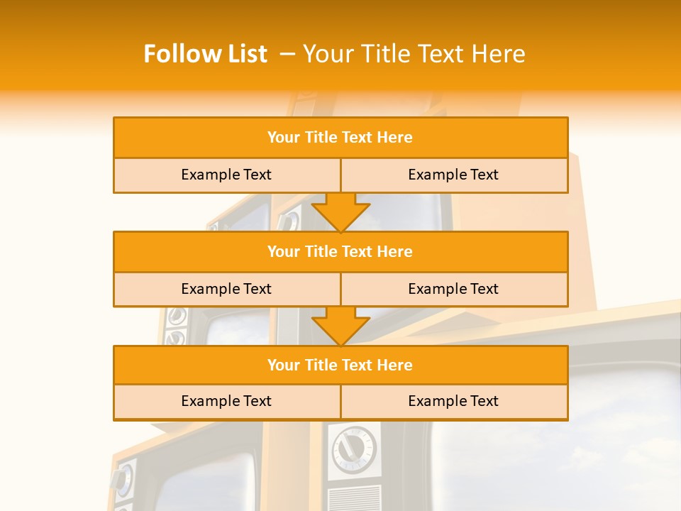 Isolated Media Heaven PowerPoint Template
