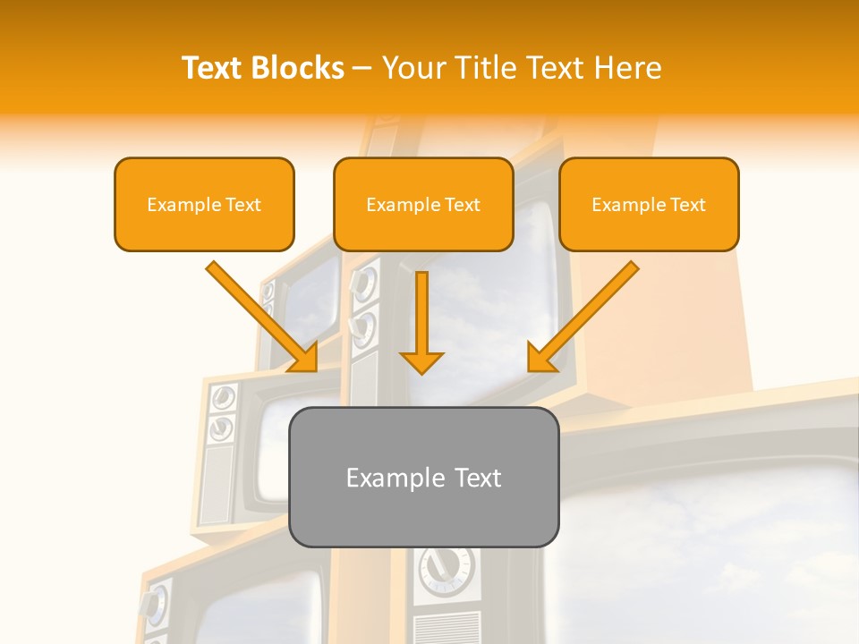 Isolated Media Heaven PowerPoint Template