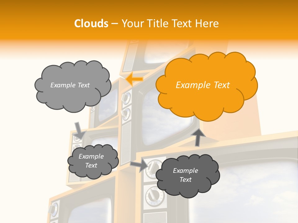 Isolated Media Heaven PowerPoint Template
