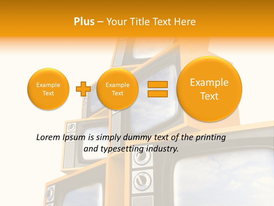 Isolated Media Heaven PowerPoint Template
