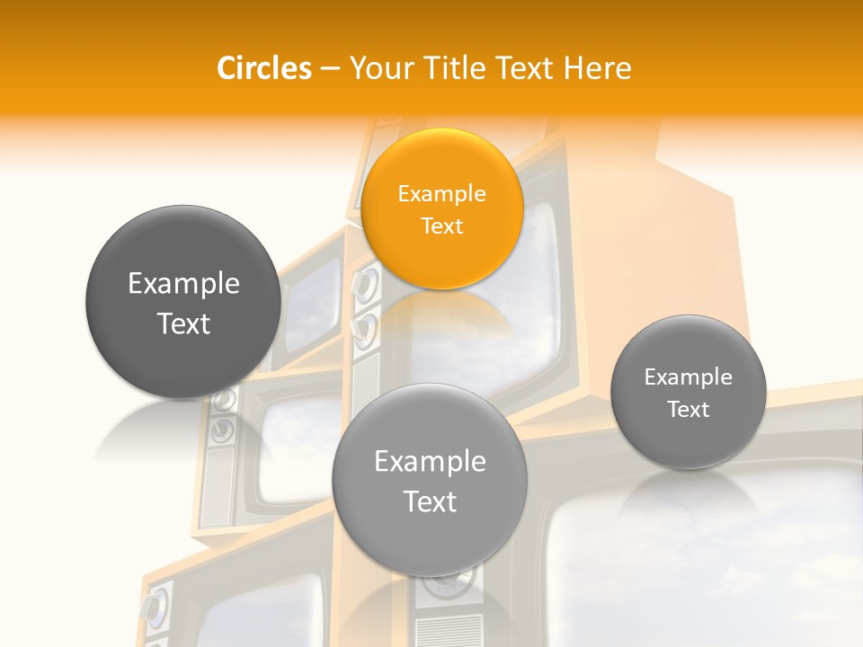 Isolated Media Heaven PowerPoint Template