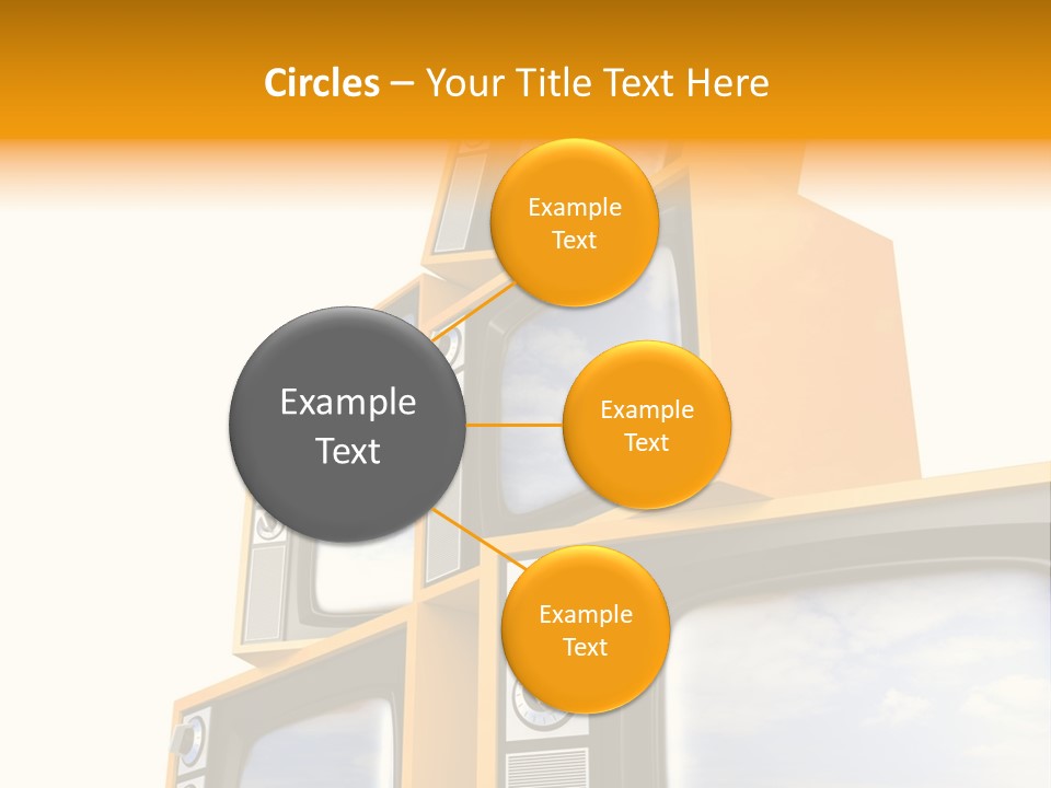 Isolated Media Heaven PowerPoint Template