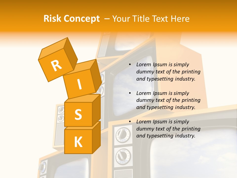 Isolated Media Heaven PowerPoint Template