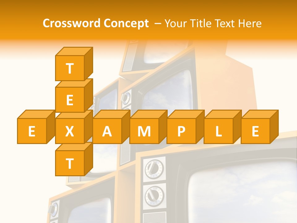 Isolated Media Heaven PowerPoint Template