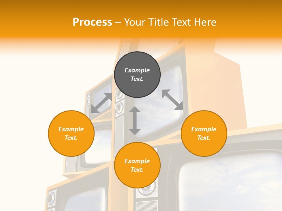 Isolated Media Heaven PowerPoint Template