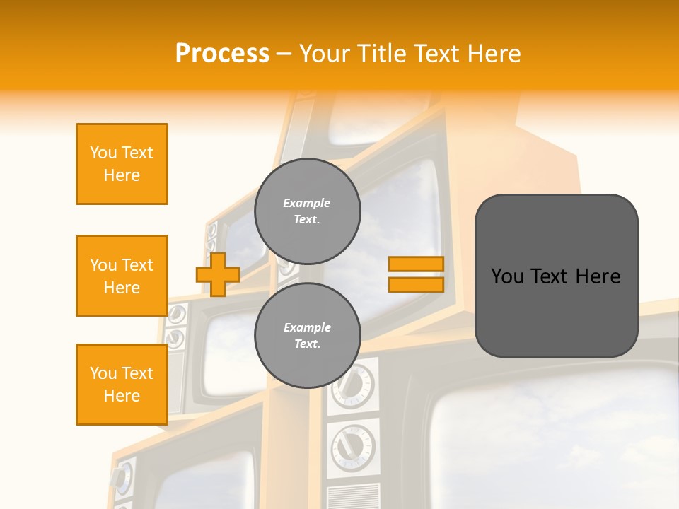 Isolated Media Heaven PowerPoint Template