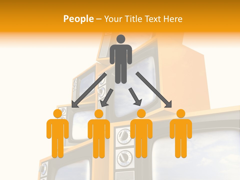 Isolated Media Heaven PowerPoint Template