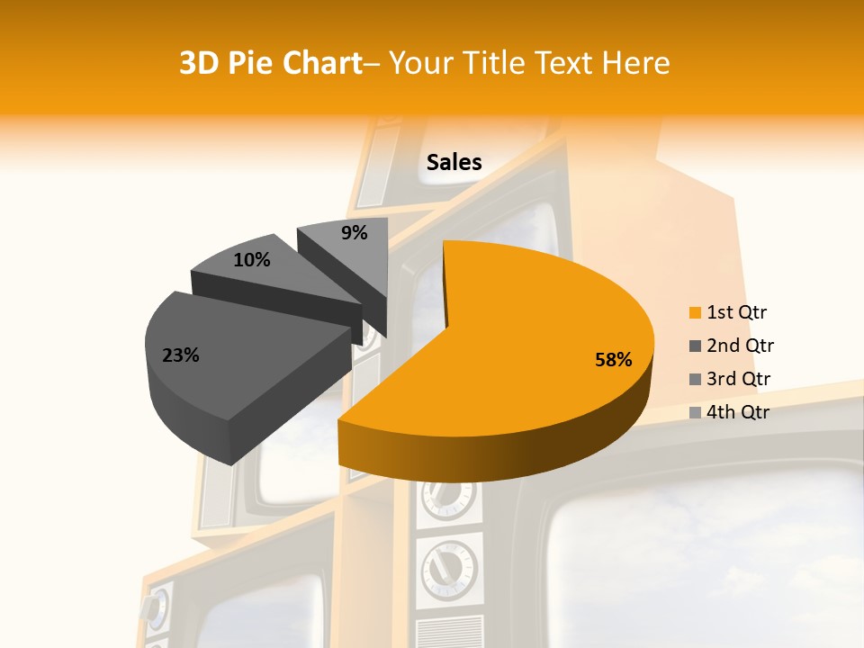 Isolated Media Heaven PowerPoint Template