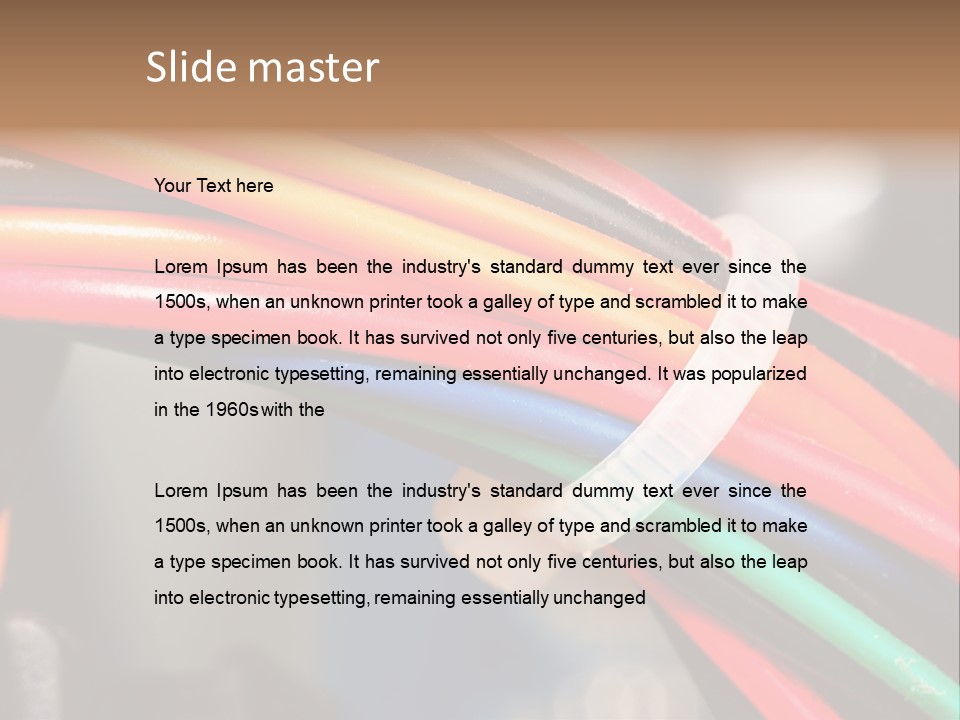 Slots Component Plug PowerPoint Template