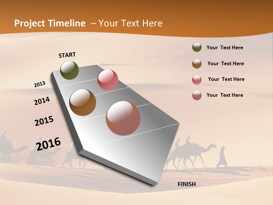 Humped Rough Toes PowerPoint Template