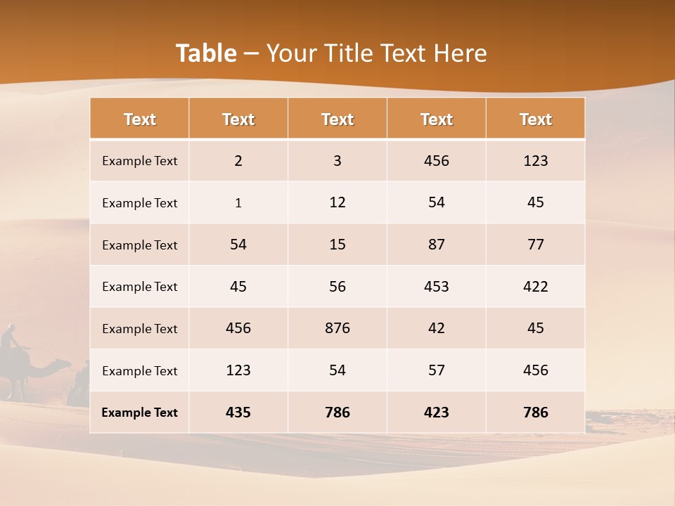 Humped Rough Toes PowerPoint Template