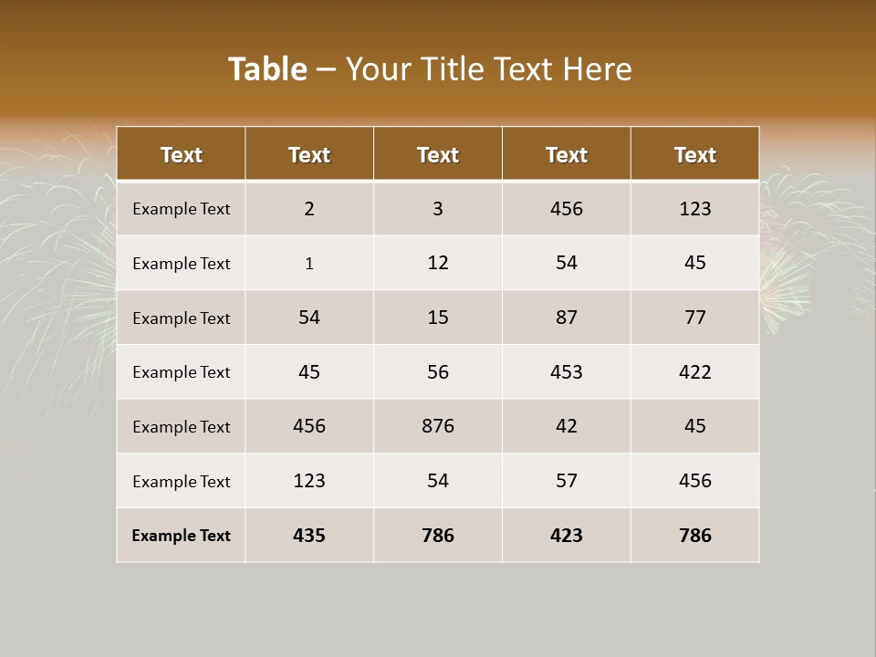Light Celebrate Flash PowerPoint Template