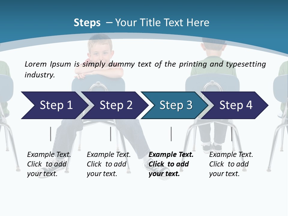 Person One Contrast PowerPoint Template