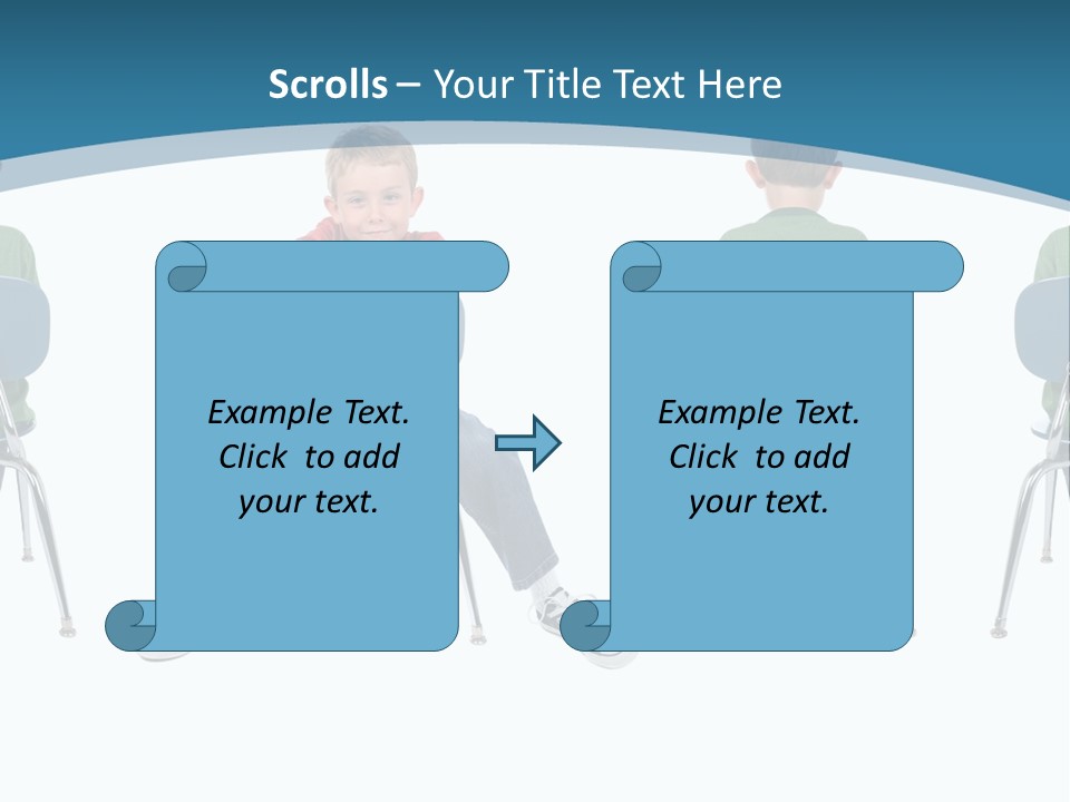Person One Contrast PowerPoint Template