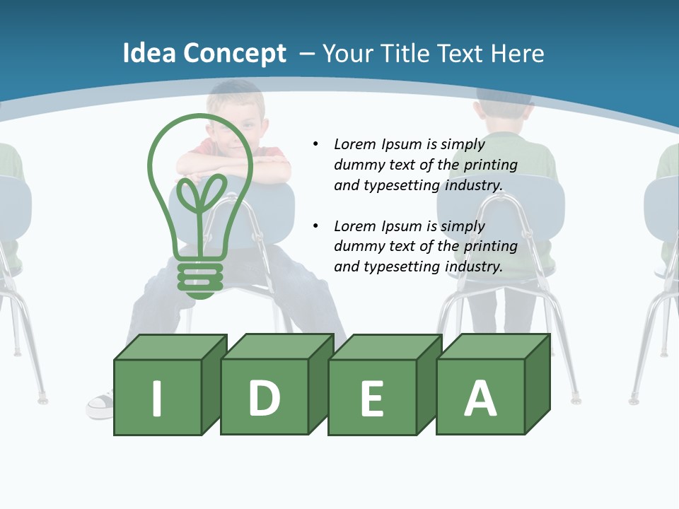 Person One Contrast PowerPoint Template