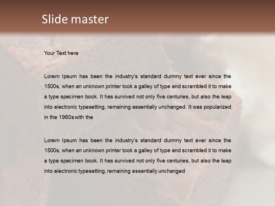 Metal Sugar Square PowerPoint Template