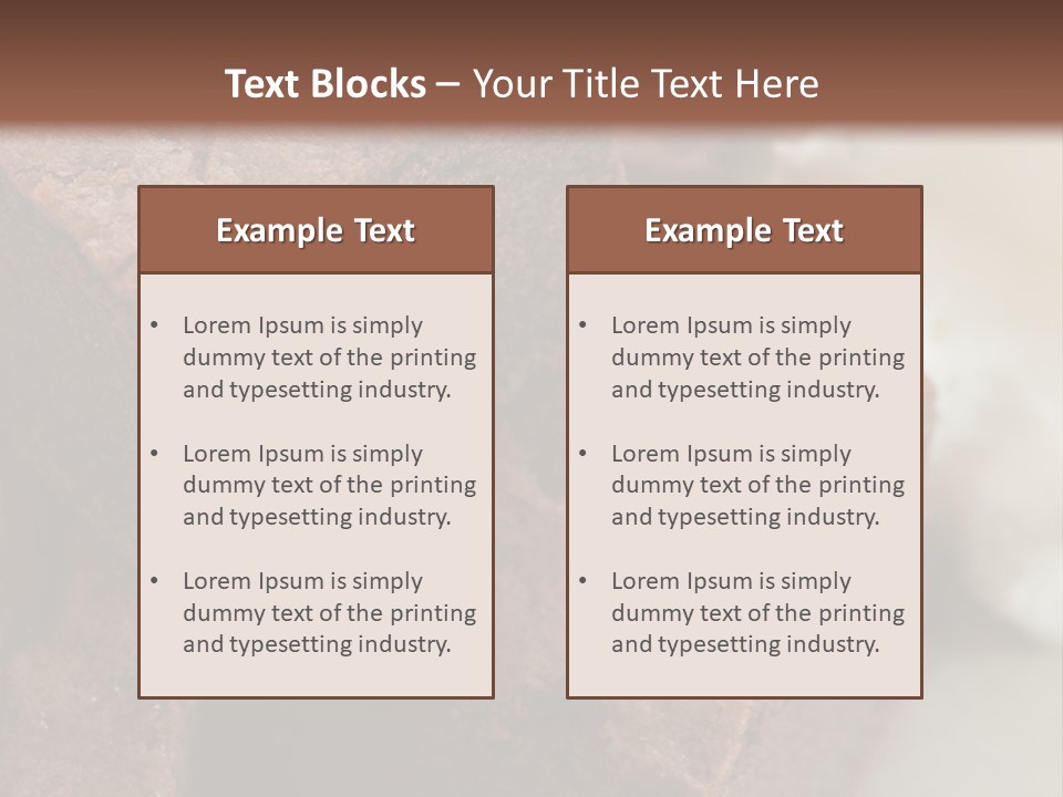 Metal Sugar Square PowerPoint Template