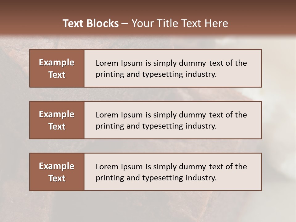 Metal Sugar Square PowerPoint Template