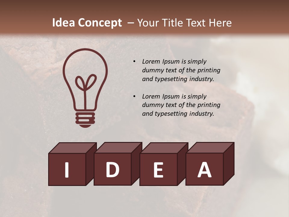 Metal Sugar Square PowerPoint Template