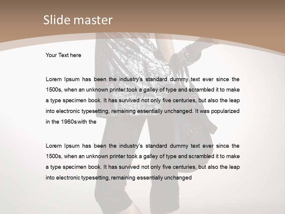 Female Catalog Young PowerPoint Template