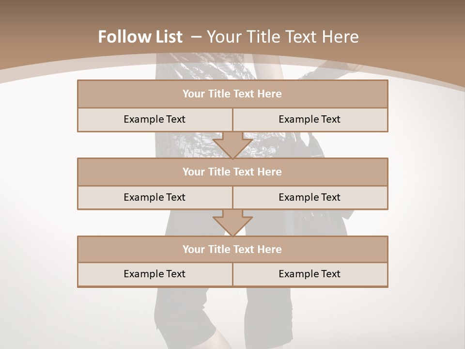 Female Catalog Young PowerPoint Template