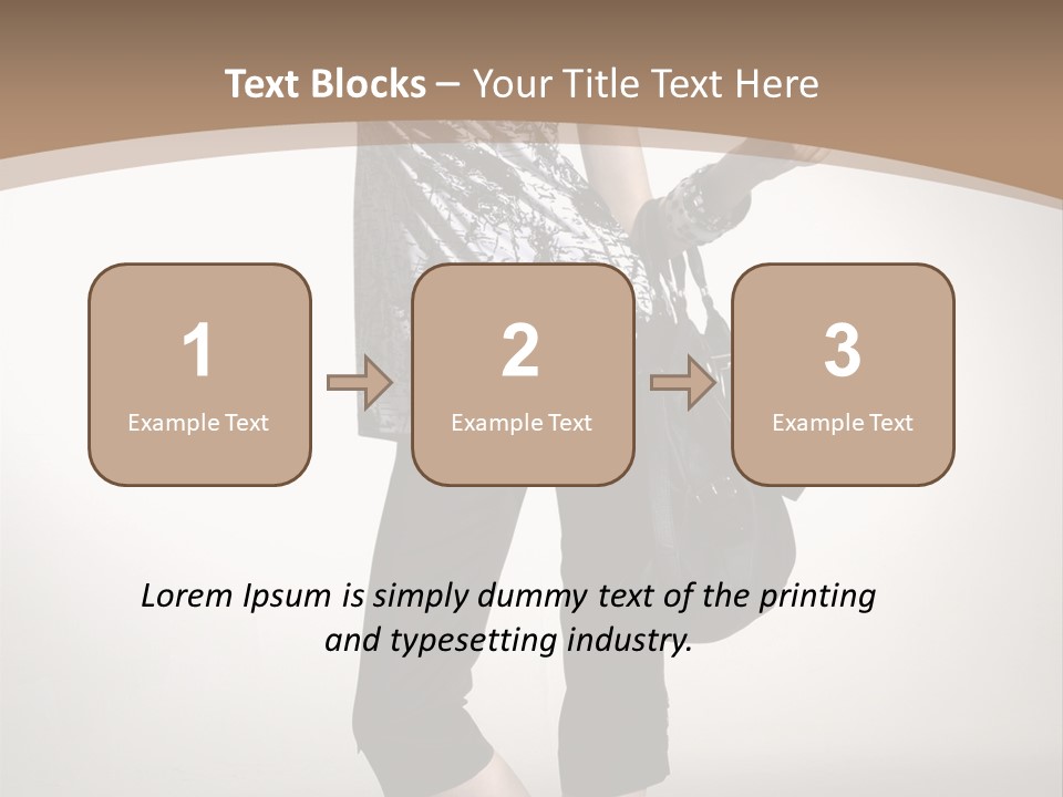 Female Catalog Young PowerPoint Template