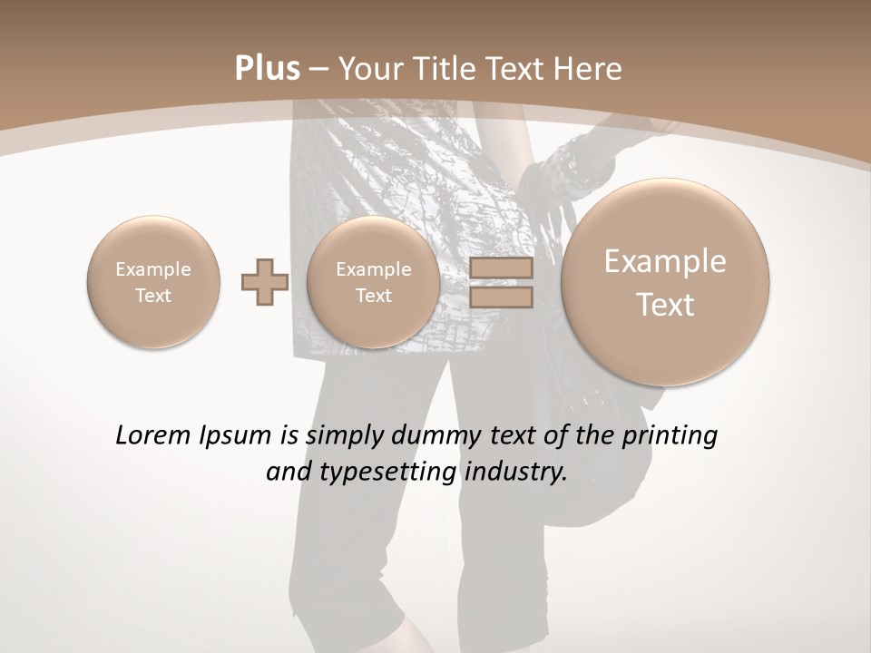 Female Catalog Young PowerPoint Template