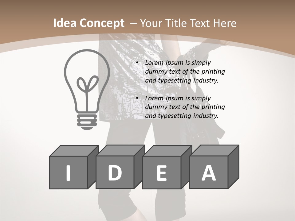 Female Catalog Young PowerPoint Template