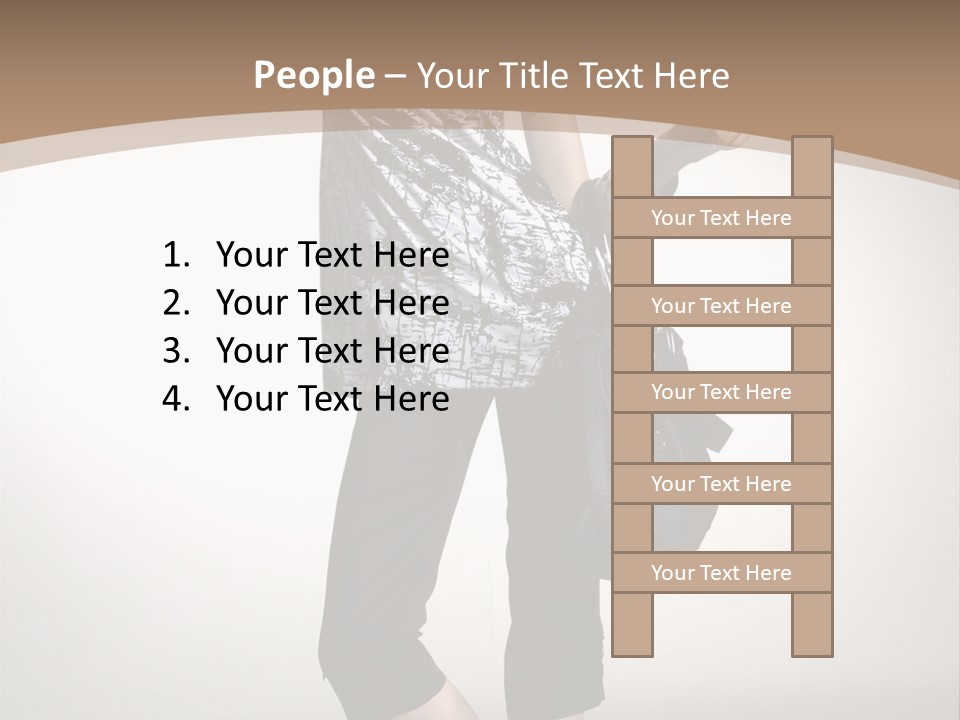 Female Catalog Young PowerPoint Template